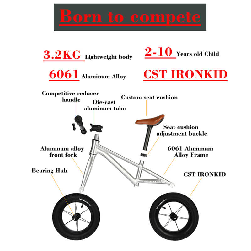 Raider E-bikes:Children ride balance bikes, racing bikes, scooters