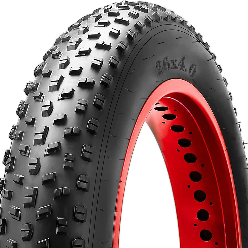 26 x 4.0 Fat Bike Tire,Folding Bead Electric Bike Tires,Compatible Wide Mountain