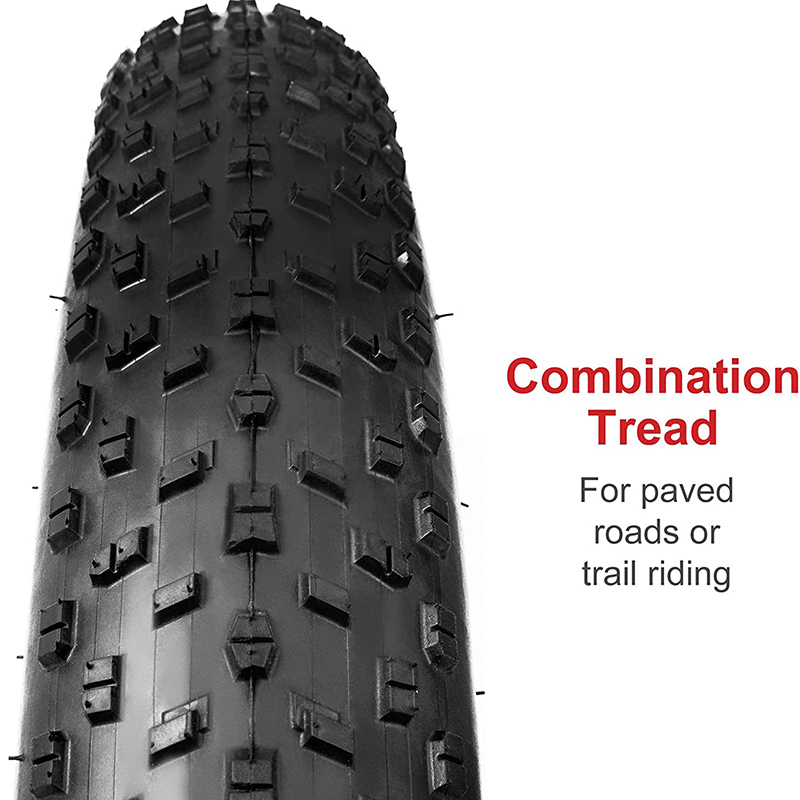 26 x 4.0 Fat Bike Tire,Folding Bead Electric Bike Tires,Compatible Wide Mountain